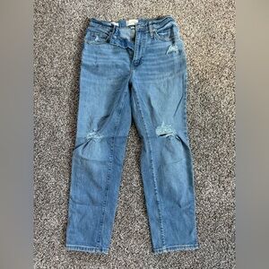 Women’s Universal Thread Light Blue Straight Leg High Rise 90s Slim Jeans NWOT